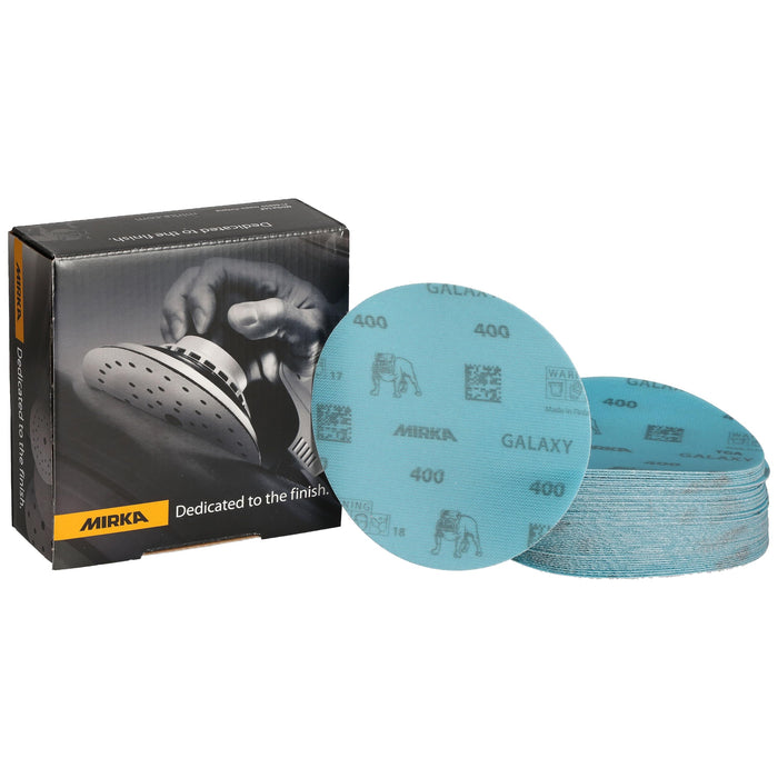 Mirka FY-612-400 Galaxy Grip Discs, 5", Grade 400, 50/pk