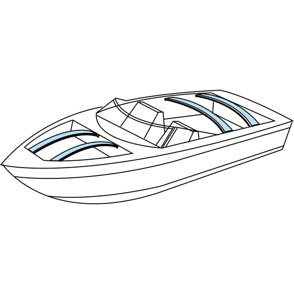 Taylor Made 924 Boat Cover Fiberglass Support Bow, Orange (72" x 1-1/4" x 3/16")