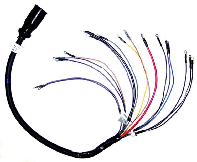 Mercury 812475A3 3Ft. 10 Pin Wire Harness Fits 1986 & Newer Merc.Gas Eng