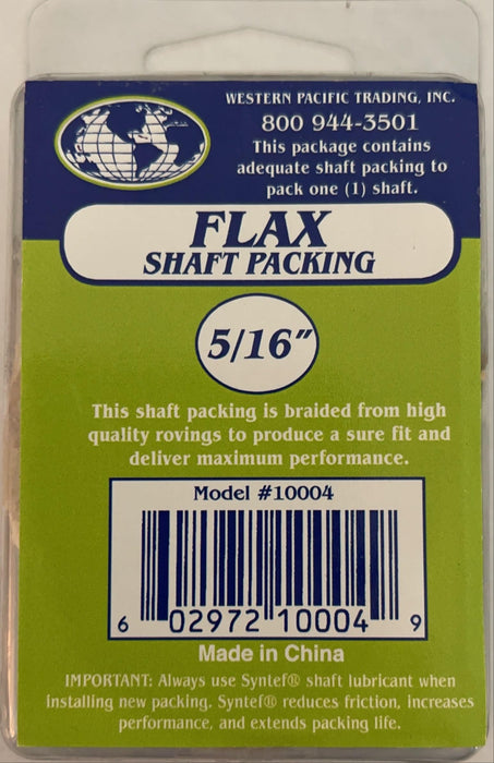 Western Pacific Trading 10004 Flax Packing 5/16 X2' Retail