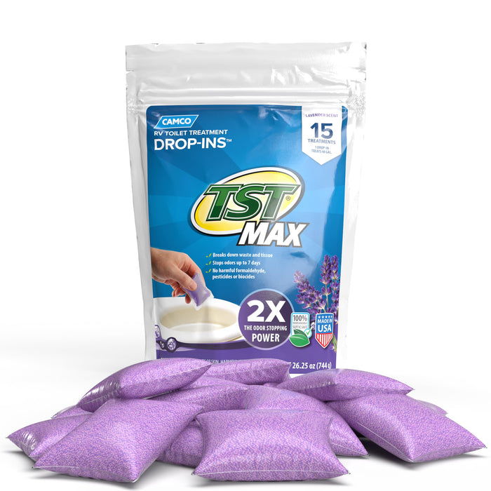 Camco 41559 TST Max Drop-Ins, Lavender, 15/bag