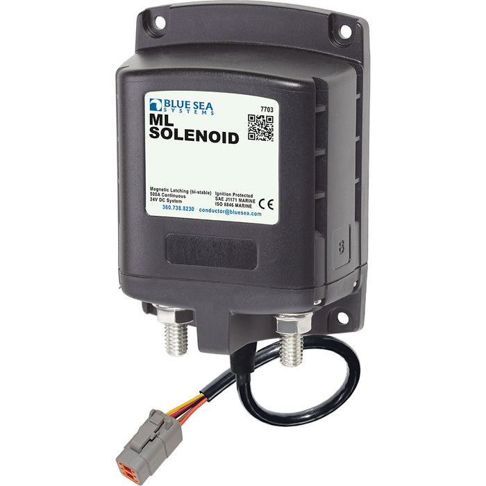 Blue Sea 7703100 ML Solenoid 24V 500A with Deutsch Connector