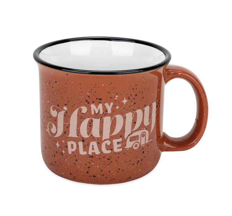 Camco 53472 Ceramic Mug, 14 oz., Green