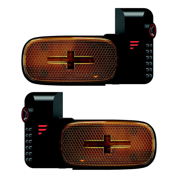 Furrion 2021124443 Vision S+ RV Observation System, Left & Right Side Cameras With Led Marker Lights, 5.75" L x 3.25" H