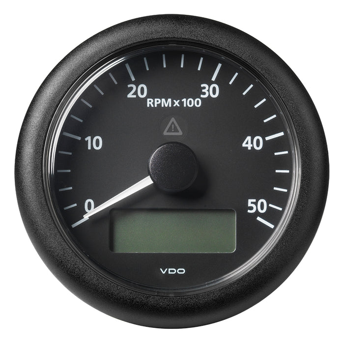 Veratron 3-3/8" (85mm) ViewLine Tachometer with Multi-Function Display - 0 to 5000 RPM - Black Dial and Bezel