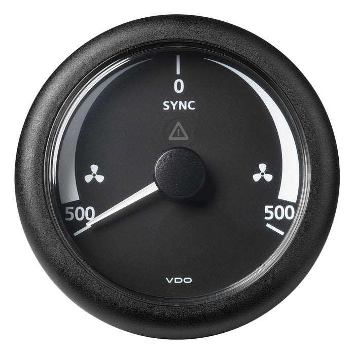 Veratron 3-3/8" (85mm) ViewLine Synchronizer -500/+500 RPM - 8 to 32V - Black Dial and Bezel