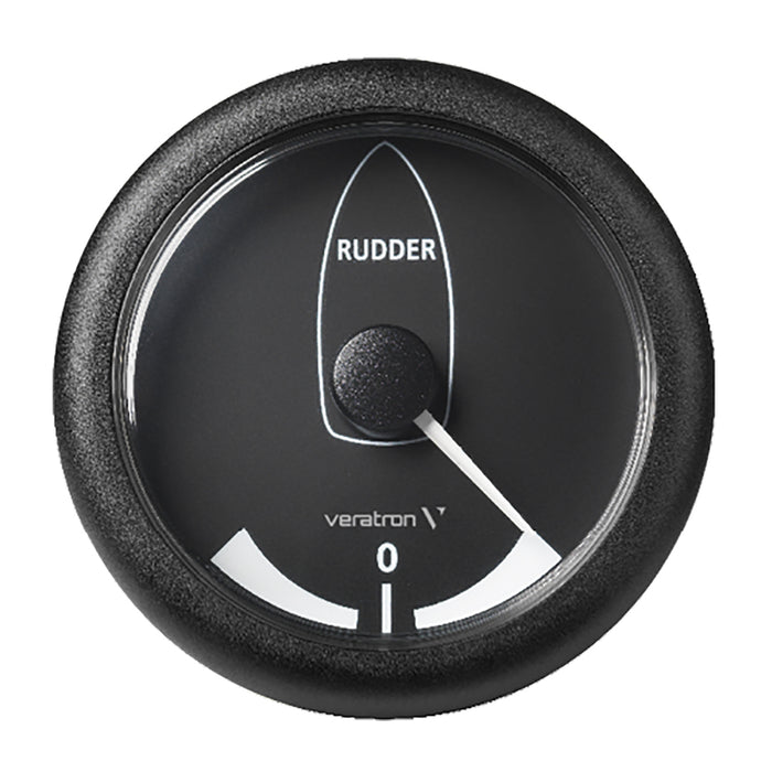 Veratron 3-3/8" (85mm) ViewLine Rudder Angle Indicator -45 Degrees /+45 Degrees  - 8 to 32V - Black Dial and Bezel