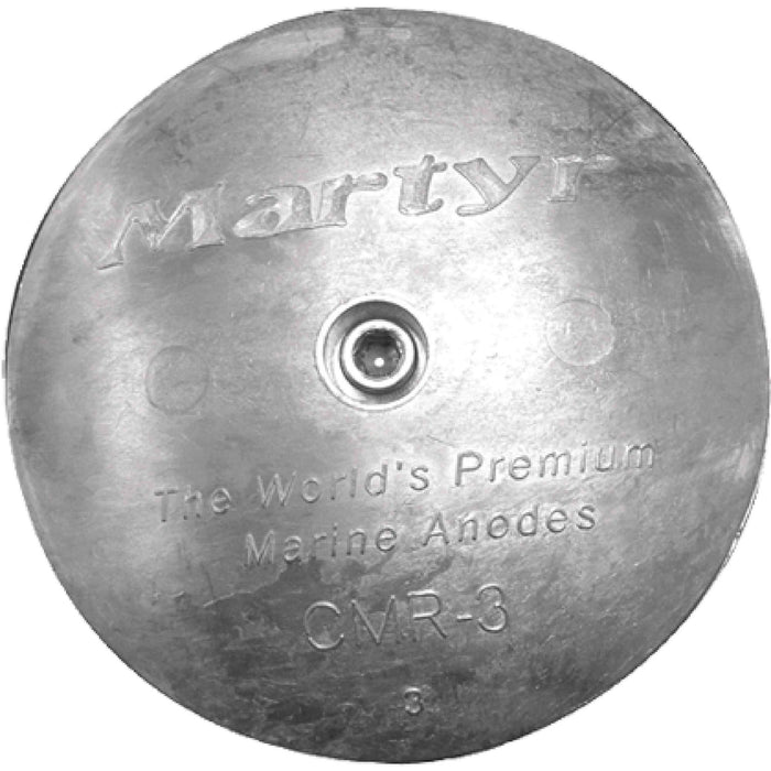 Martyr CMR03S Rudder/Trim Tab Zinc Anode With Stainless Steel Slotted Head