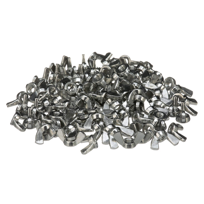 Seachoice SC1372 18-8 Stainless Steel Wing Nuts, 1/4-20 Size, Pack of 100