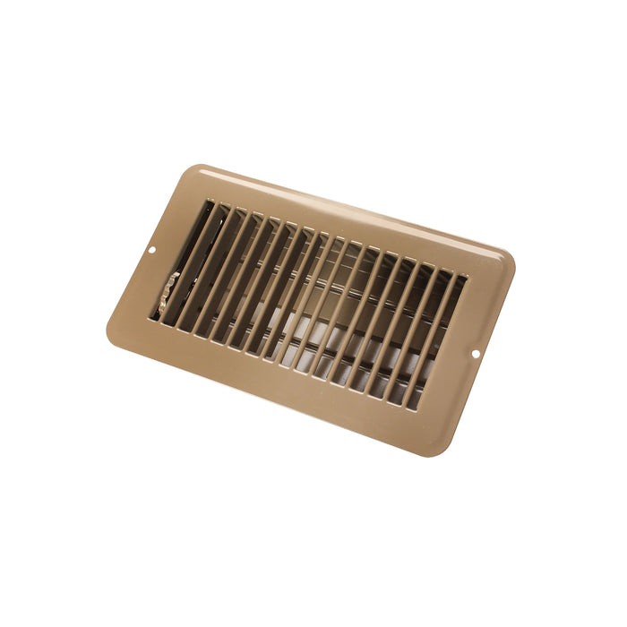 JR Products 02-28975 Metal Floor Registers, Brown Dampered