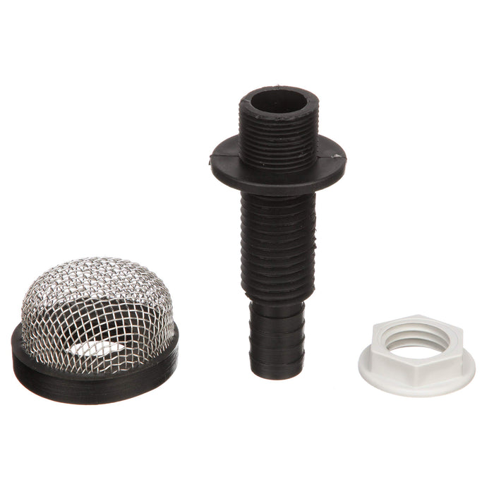Seachoice 18191 Thru-Hull Strainer Mount With Aerator Screen, Fits 3/4 In. Hose