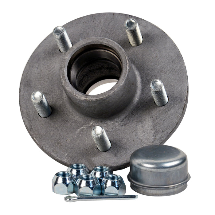 C.E. Smith 13215 Pre-Greased Replacement Hub Kit, 5 Stud, 1" Straight Shaft, 1250 lb.