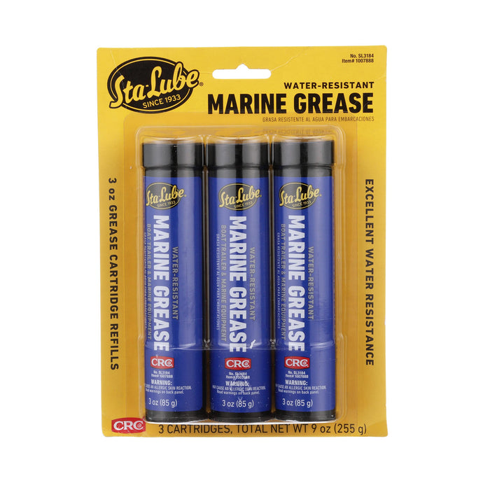 CRC SL3184 Sta-Lube Multi-Purpose Marine Grease, 3 oz. Cartridge