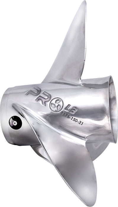 Solas Propeller 9576-150-21 Solas Pro L3 SS Interchangeable Hub Propeller, LH 15 x 21, Type E