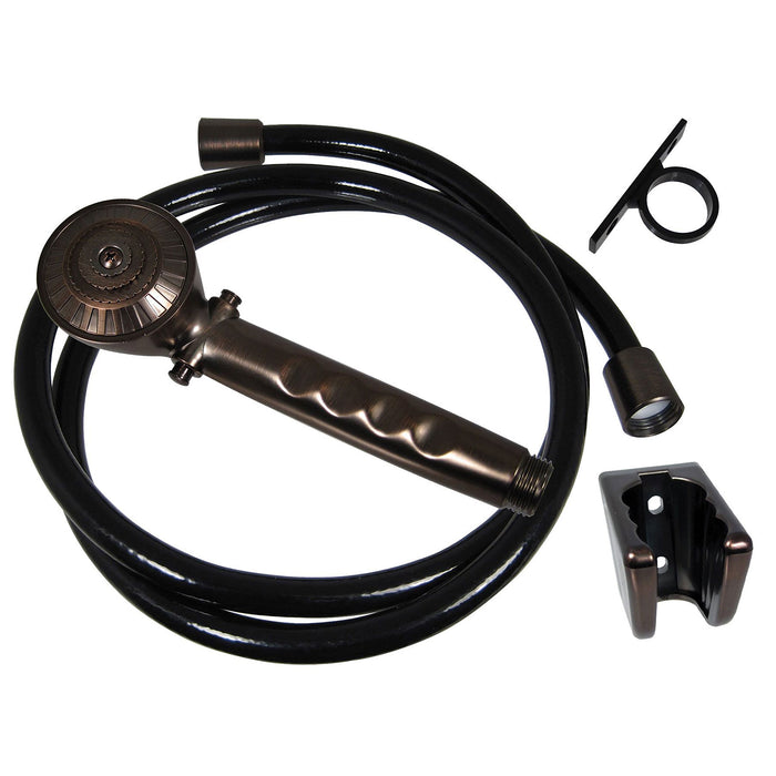 Valterra PF276027 Phoenix RV Outdoor 60" Vinyl Shower Hose & Kit, Rubbed Bronze