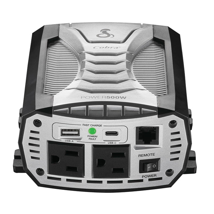 Cobra Electronics CPI500W Power Inverter, 500 Continuous / 1000 Peak