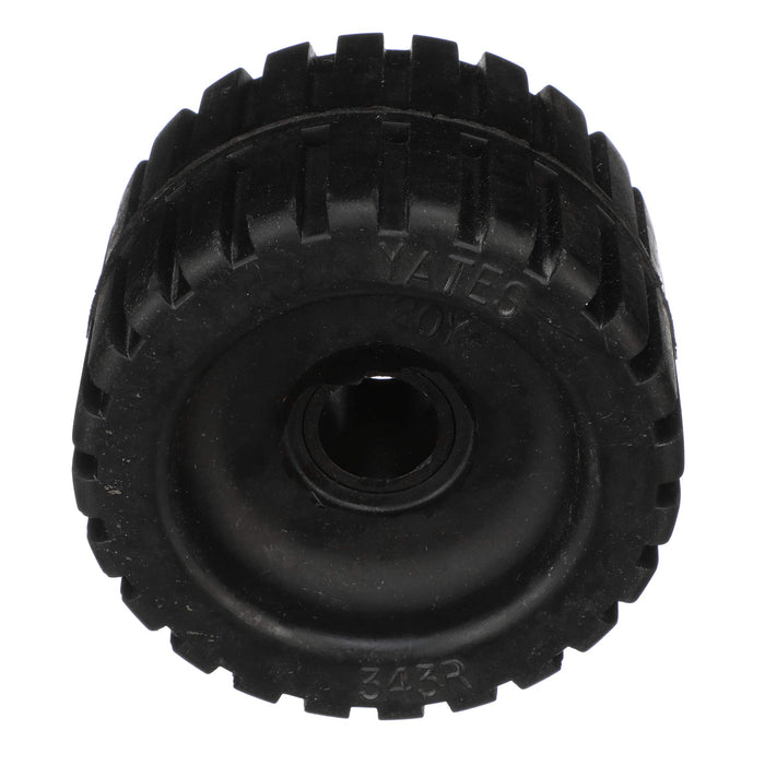 Seachoice 56330 Black Rubber Ribbed Roller 4-3/8"