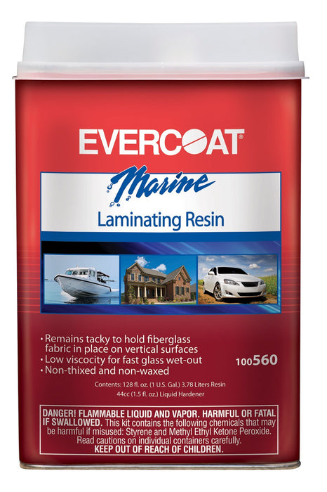 Fibre Glass-Evercoat 100560 Laminating Resin Gallon No Wax