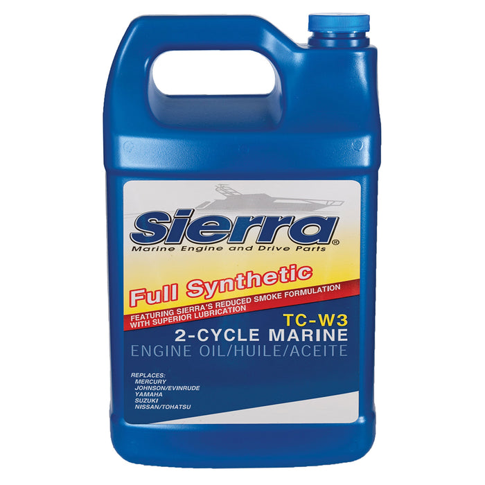 Sierra 18-9540-3 Fully Synthetic TC-W3 2-Stroke Outboard Oil, Gal.