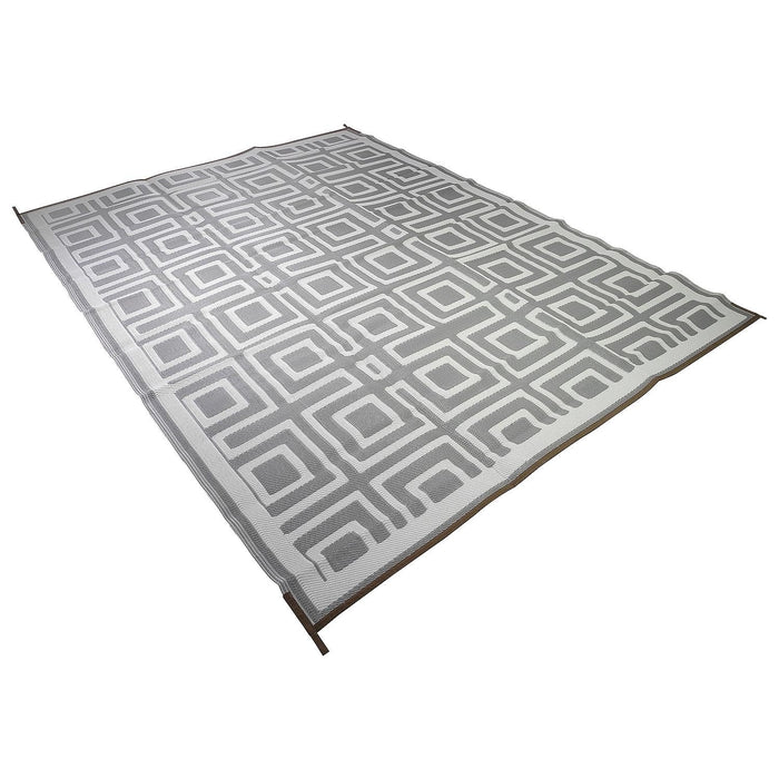 FulTyme RV 8 X TOUPE/LIGHT GREY FulTyme RV 6068 Outdoor Patio Mat, Grey/Light Tan, 8' x 11'