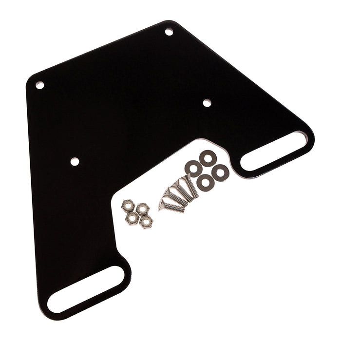 Panther Products KPMMP King Pin Anchor System, Shallow Water, Universal Engine Mount Plate, Black Powder Coat