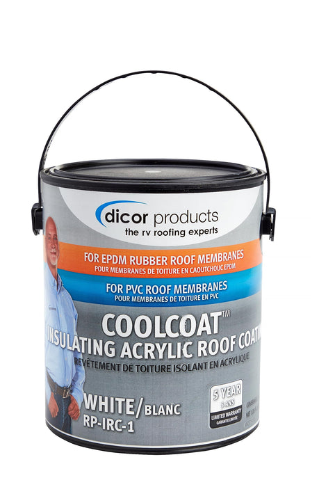 Dicor Corporation RP-IRC-1 Cool Coat™ Insulating Roof Coating, White, Gal.