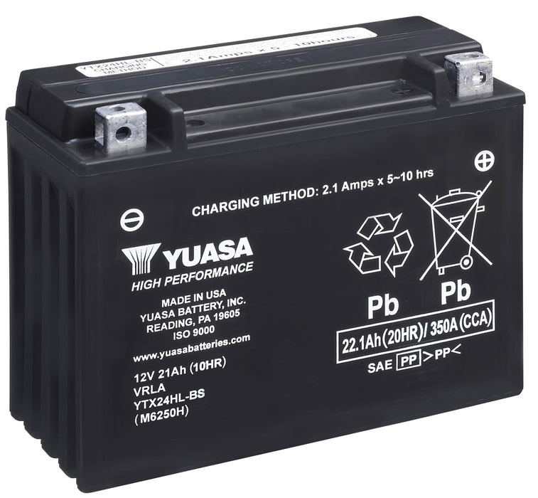 Yuasa Battery Inc. YUAM6250H Yuasa High Performance, Maintenance Free Battery Fresh Pack