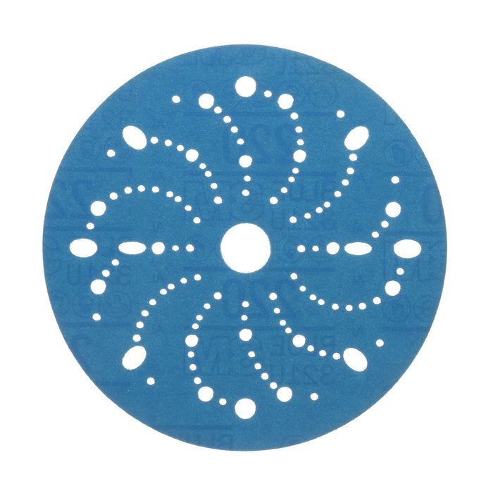 3M 36177 Blue Abrasivie Hookit Disc, 6", 50/box