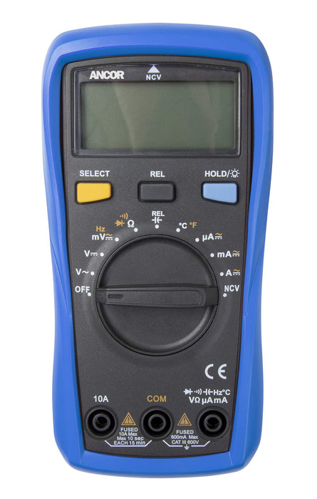 Ancor 703073 True RMS 12 Function Digital Multimeter