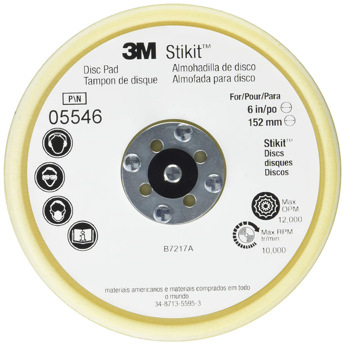 3M 5546 6" Stikit Low Profle Disc Pad