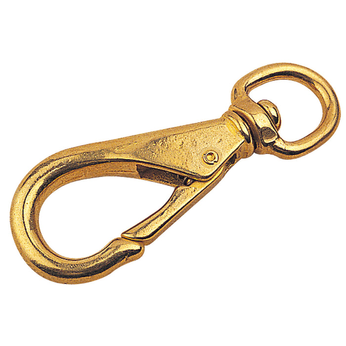 Sea Dog 139132-1 Brass Swivel Eye Snap Size-2, Carded