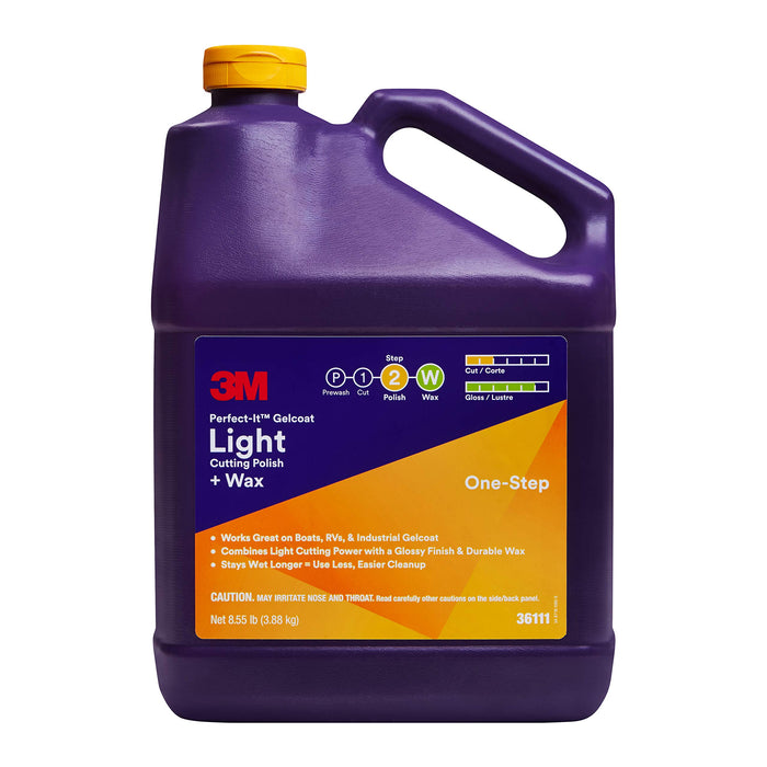 3M 36111 Perfect-It Gelcoat Light Cutting Compound/Wax, Gal.
