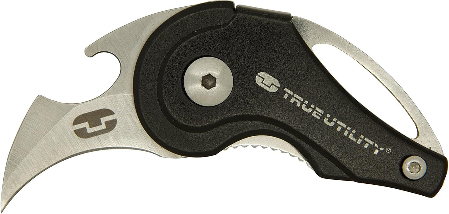 True Utility BeerHunter Lock Knife Keyring with 3 cm Blade and Bottle Opener