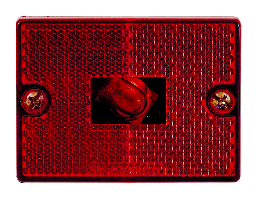 Optronics MC36RBP Stud Mount Marker/ Clearance Light w/Reflex, Black Base, Amber Lens