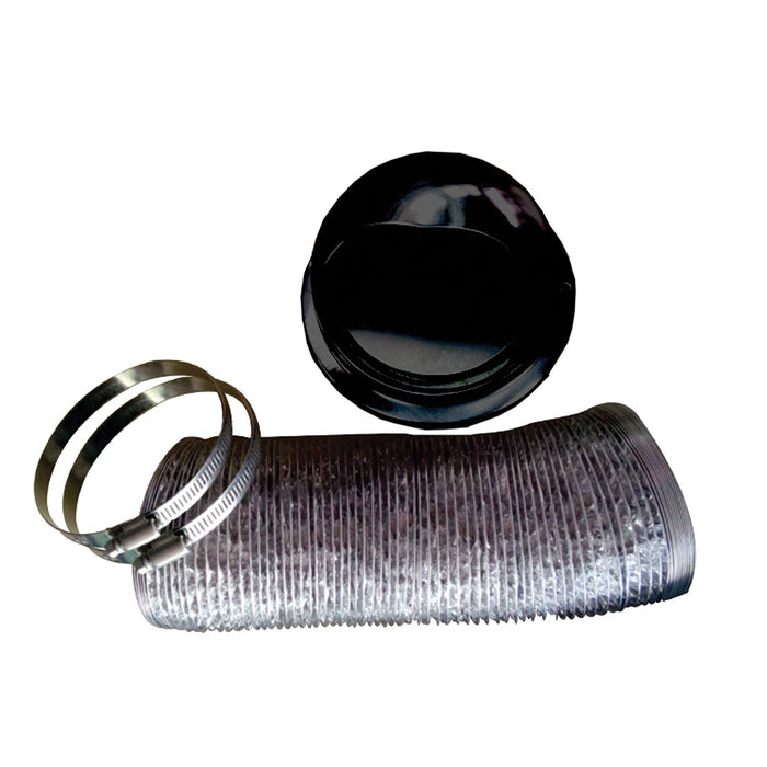 Pinnacle 18-1065 Dryer Exhaust Vent w/Black Cowl
