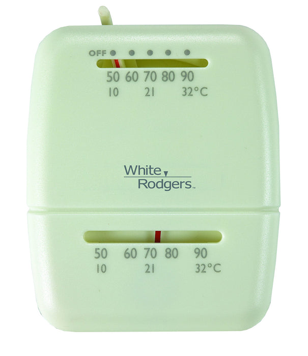 White Rogers M100 White-Rodgers Universal Mechanical Thermostat, Heat/Cool