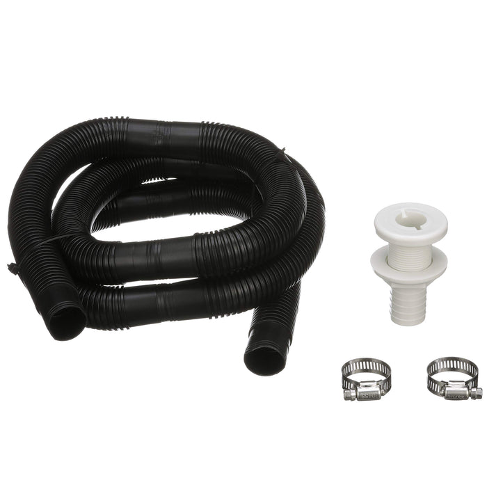 Seachoice 19451 Bilge Pump Installation Kit, For 1-1/8" Outlets, w/6 Ft Hose, 2 Clamps, Thru-Hull