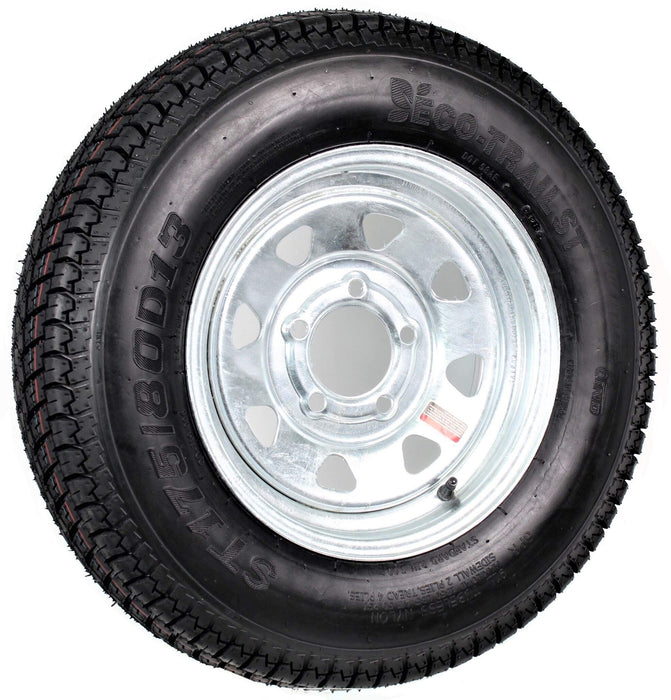 Loadstar Tires 3S060 Bias Tire & Wheel (Rim) Asm ST175/80D-13 5 Hole B Ply
