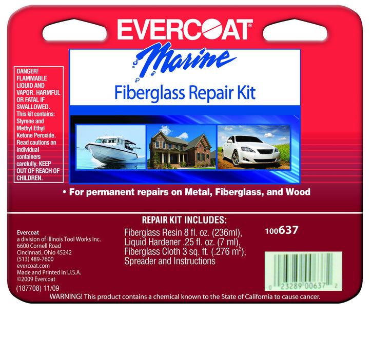 Fibre Glass-Evercoat 100637 F/G Repair Kit-8 oz.
