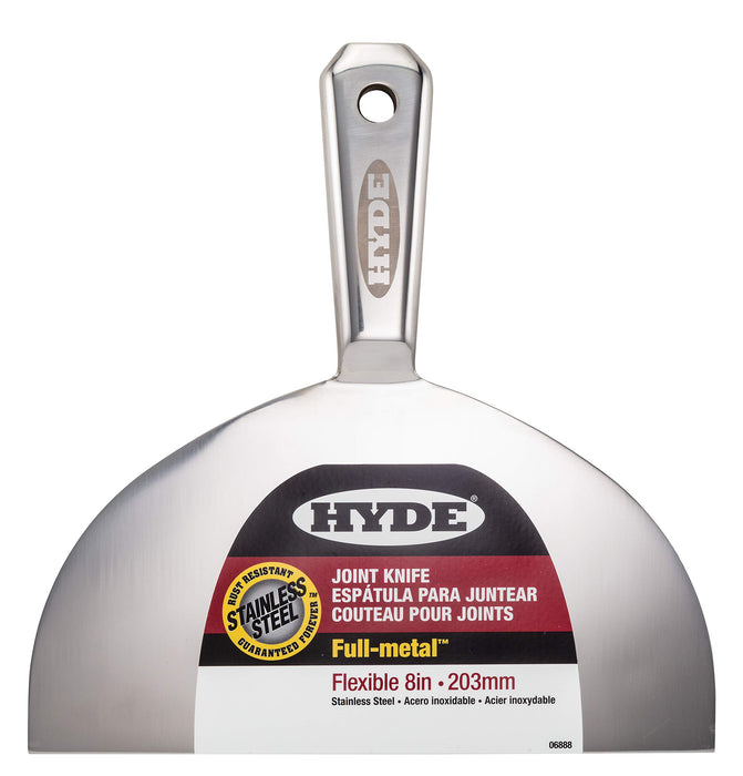 Hyde Tools 06888 0 8" Flexible Full-Metal Stainless Steel Joint Knife