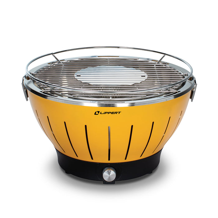 Lippert 2021106514 Odyssey Portable Charcoal Grill, Amber