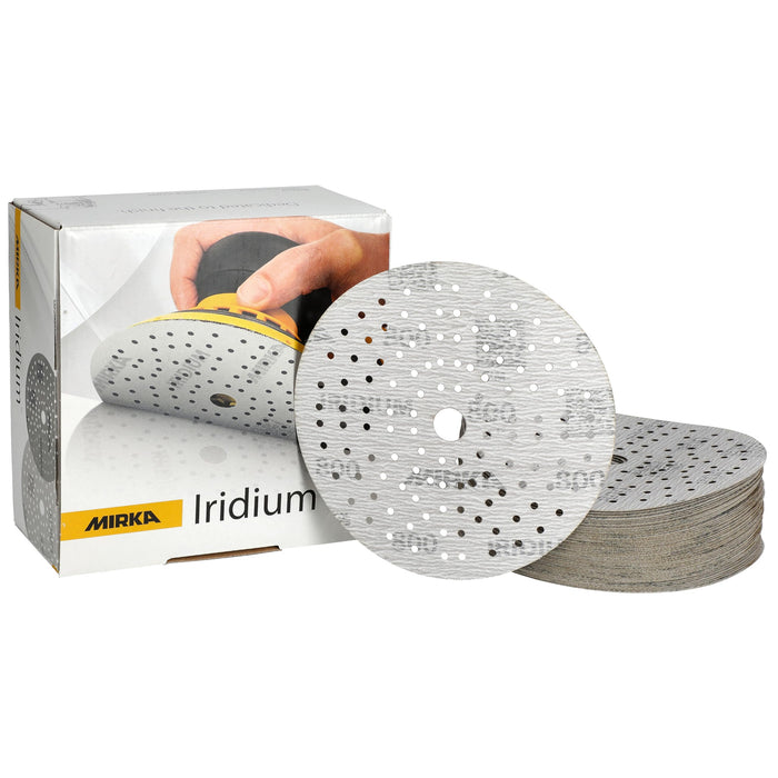Mirka 24-6MH-800 Iridium Sanding Discs, 6", 800 Grade, 50/pk