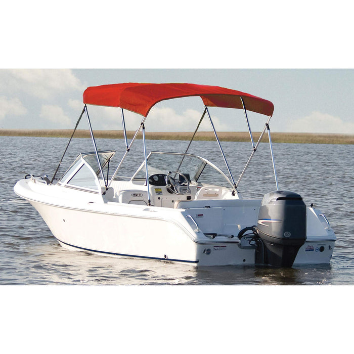 Carver Covers A5475TB-07 54" High 3 Bow Fully Assembled Bimini Top Jockey Red