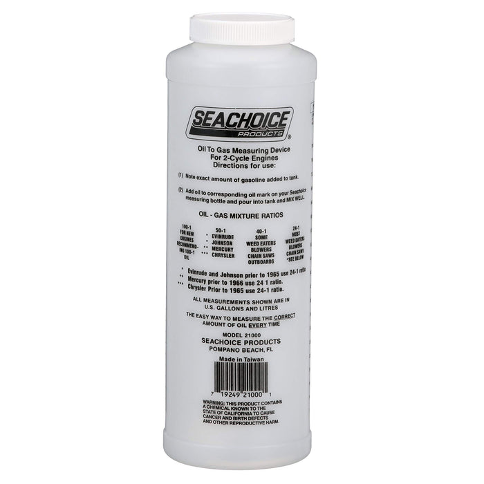 Seachoice 21000 2-Cycle Engine, Oil to Gas Measuring Container, 32 Oz., Wide Mouth Bottle