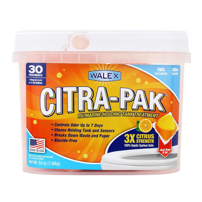 Walex Products CITRAPAK30 Walex Black Tank Deodorizer, 30 pack