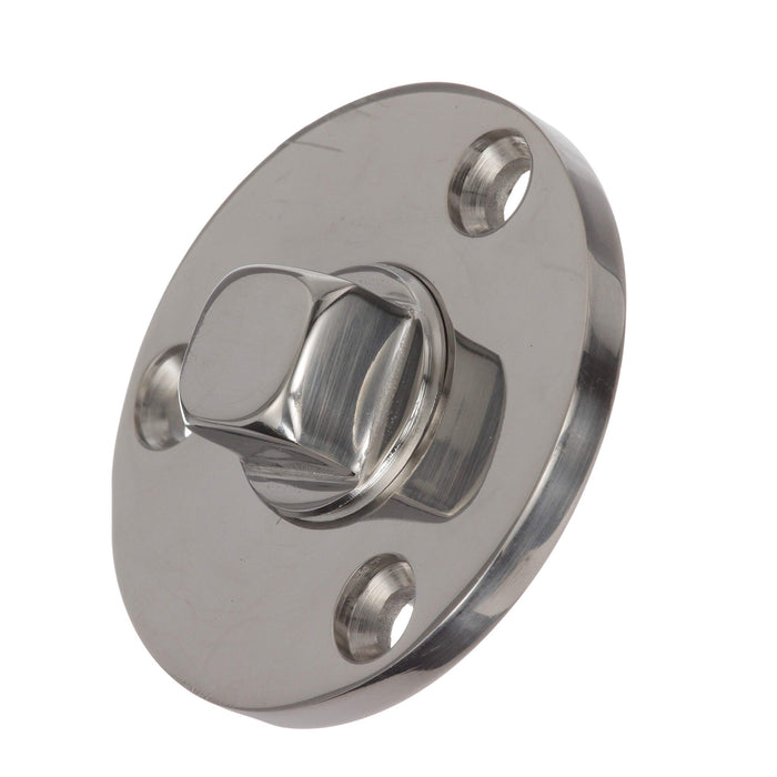 Seachoice 18711 Garboard Drain Plug, SS, Fits 1/2 In. Pipe, Includes Flange & Plug