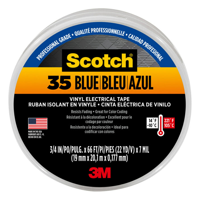 3M 10836 #35 Vinyl Elect Tape 3/4 Blue