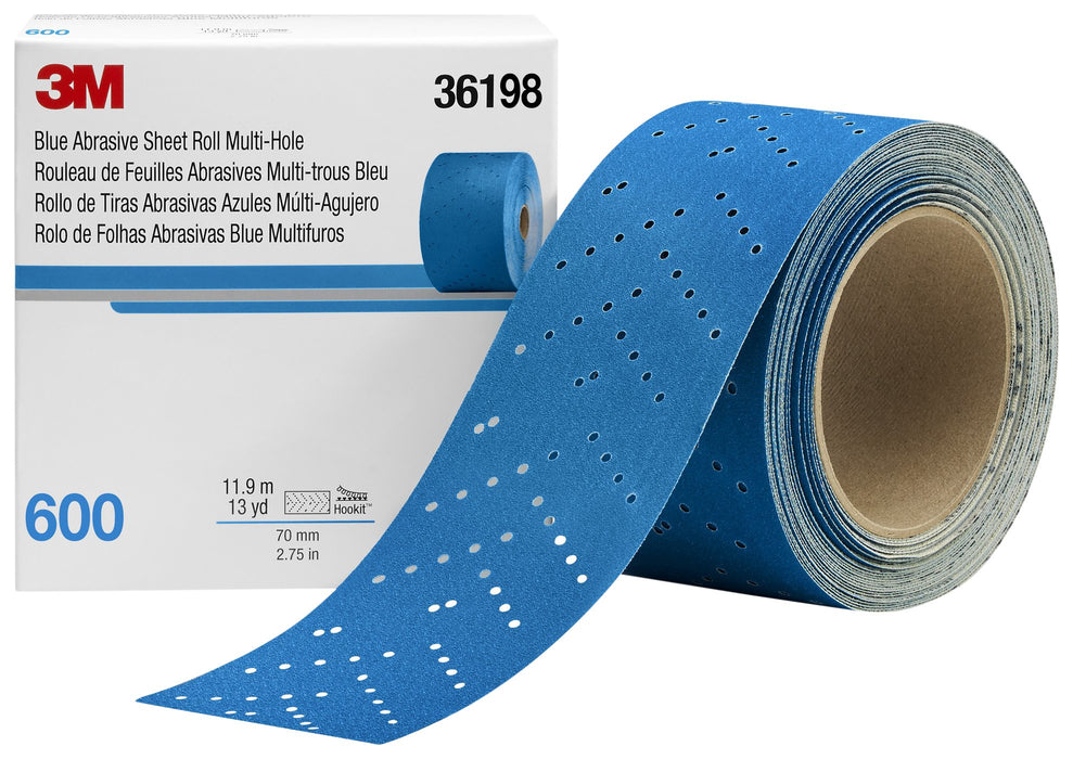 3M 36220 Blue Abrasive Stikit Sheet Roll, 150 Grade