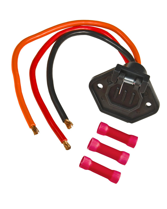 Sierra WH10540-1 Male Boat SideTrolling Motor Plug 8Ga 24V 3 Wire