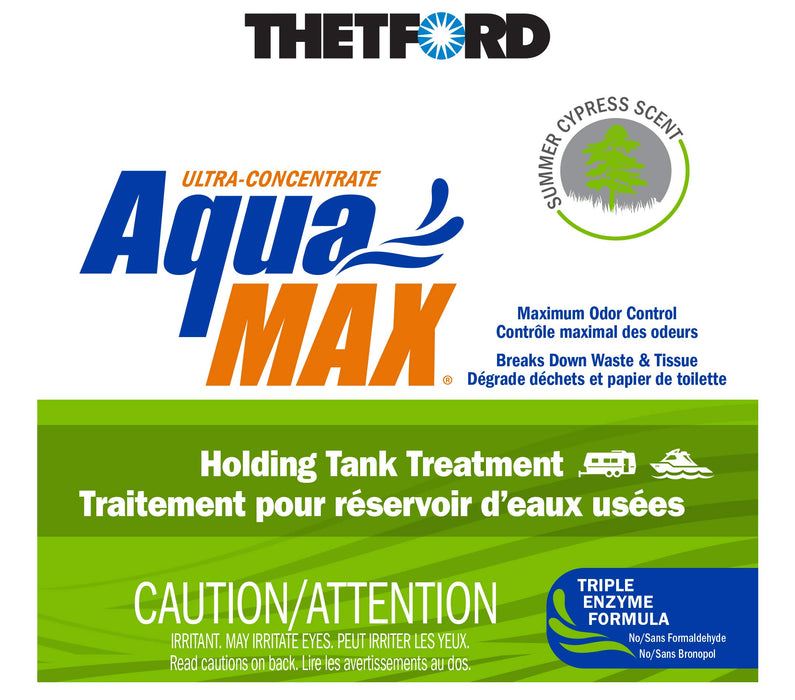 Thetford 96754 Aquamax Holding Tank Treatment, 5 Gal. Liquid, Summer Cypress Scent
